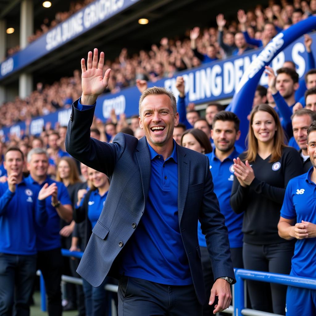 Haaland Greeted by Chelsea Fans