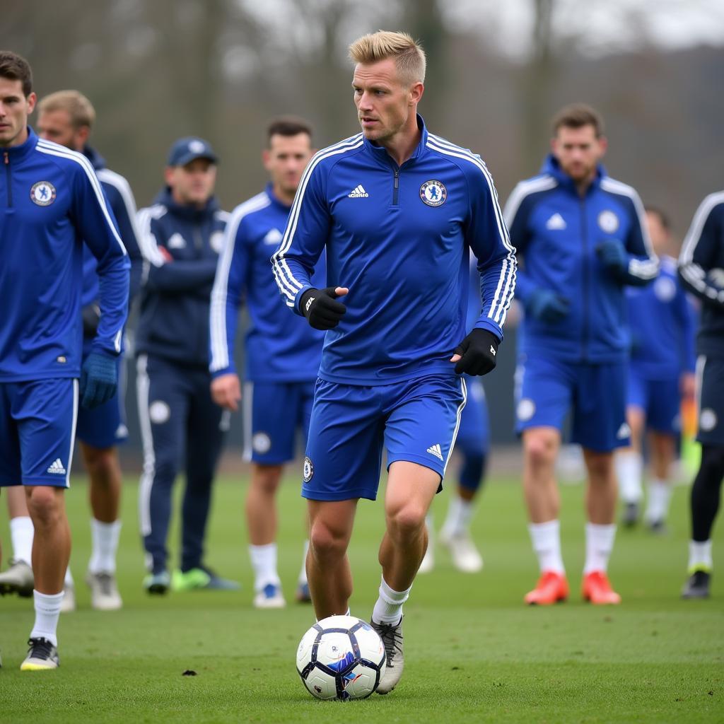 Haaland Training with Chelsea Squad