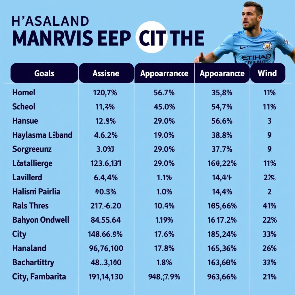 Haaland City Performance Statistics