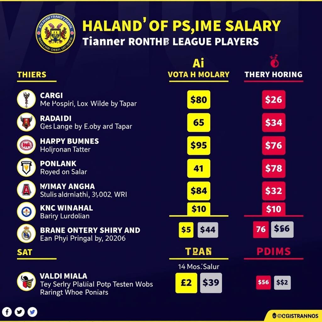 Haaland City Salary Comparison Chart