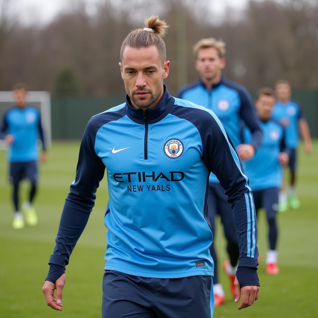 Haaland in Training with Manchester City