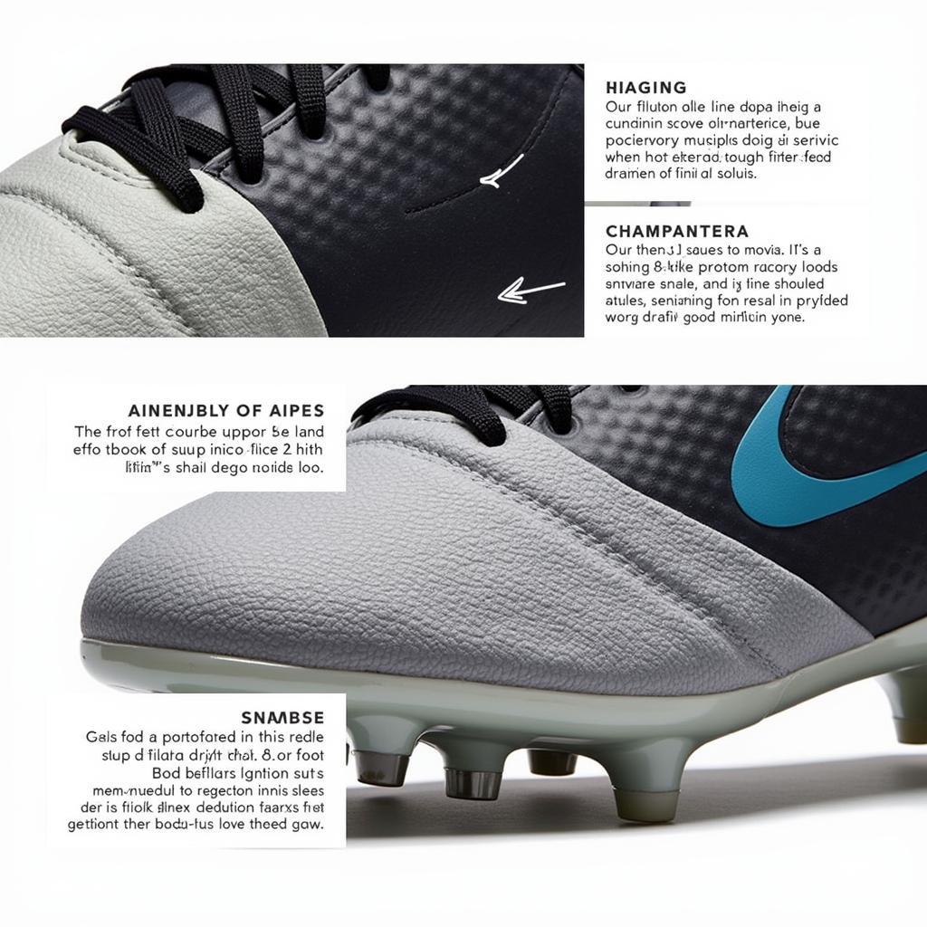 Close-up of Erling Haaland's Nike Phantom GX football boots, showcasing the design and technology.