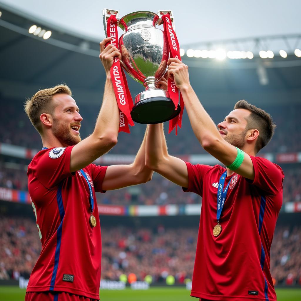 Haaland and De Bruyne celebrating future success