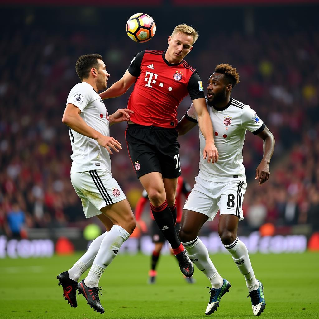 Erling Haaland dominating Bundesliga defenders