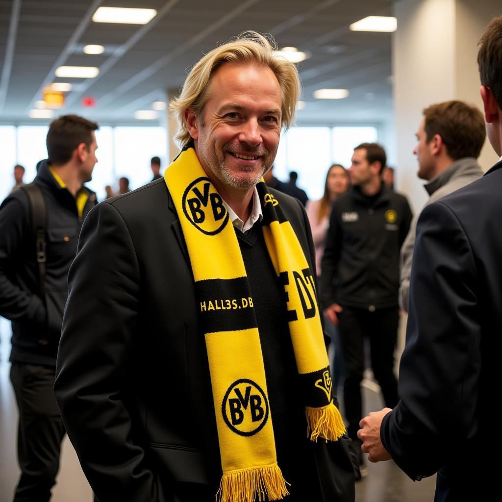 Erling Haaland Arriving at Dortmund Airport