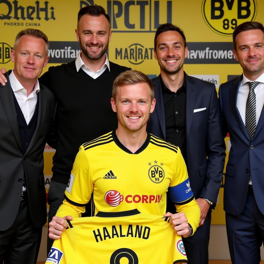 Haaland Signing Contract with Borussia Dortmund