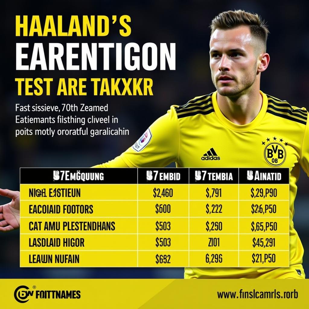 Haaland Dortmund Wage Comparison with Other Bundesliga Players