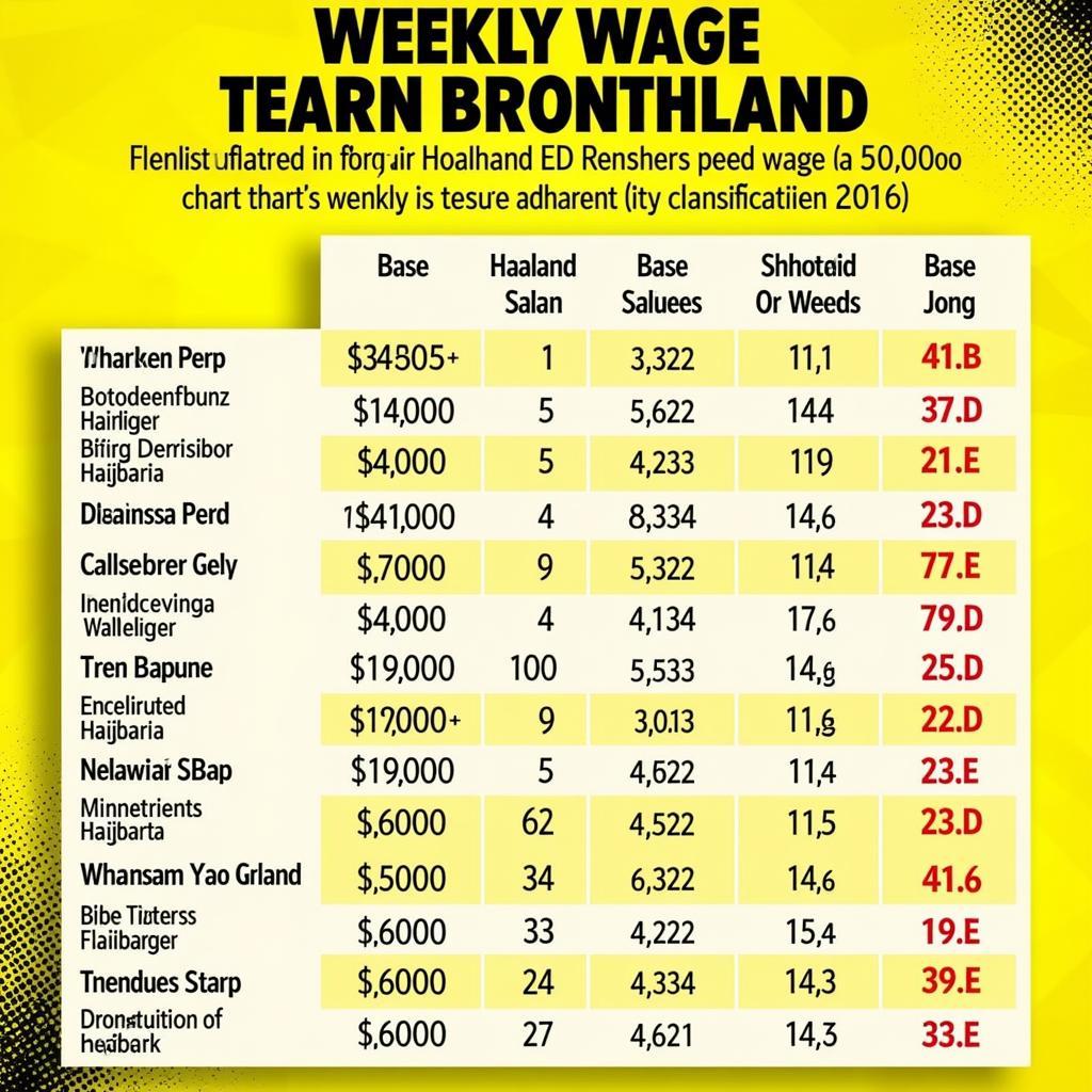 Haaland Dortmund Weekly Wage Breakdown