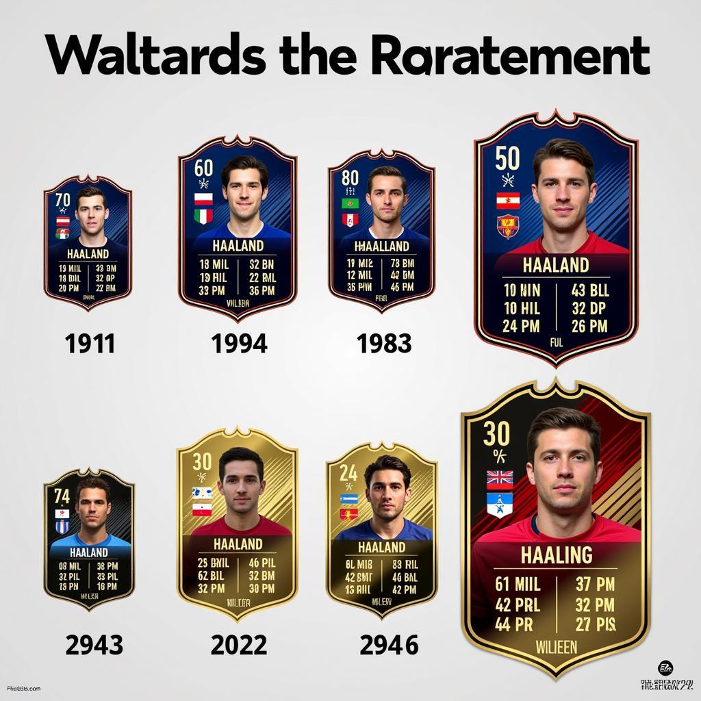 Haaland's Card Evolution in EA FC