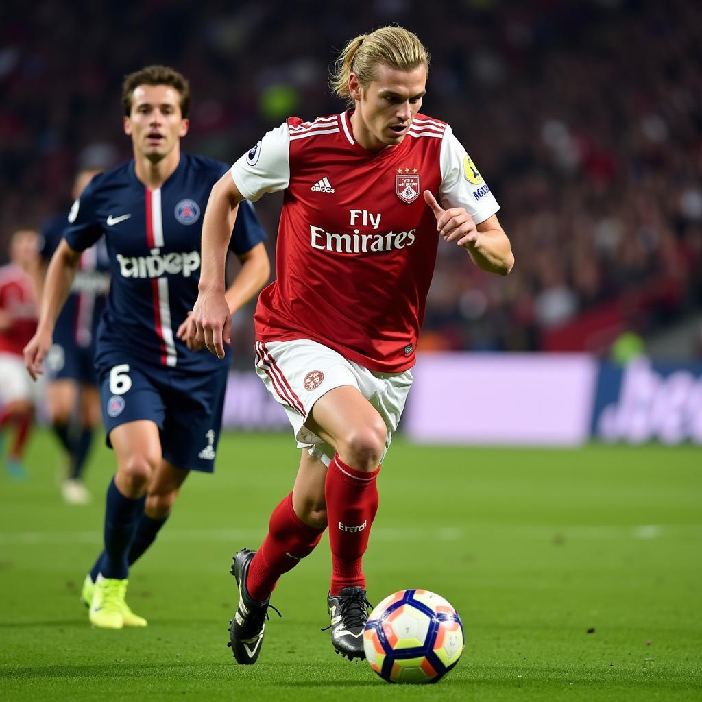 Haaland Demonstrates Explosive Acceleration Against PSG