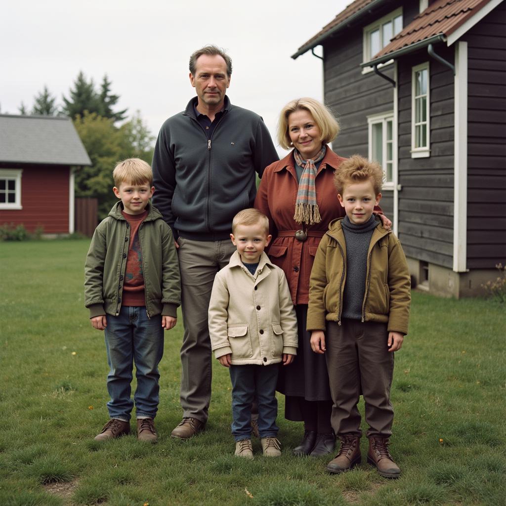 Haaland family in Bryne, Norway