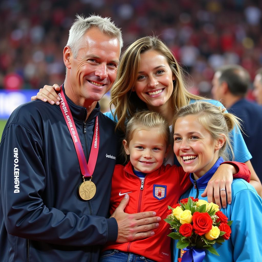 Erling Haaland Celebrating with Family