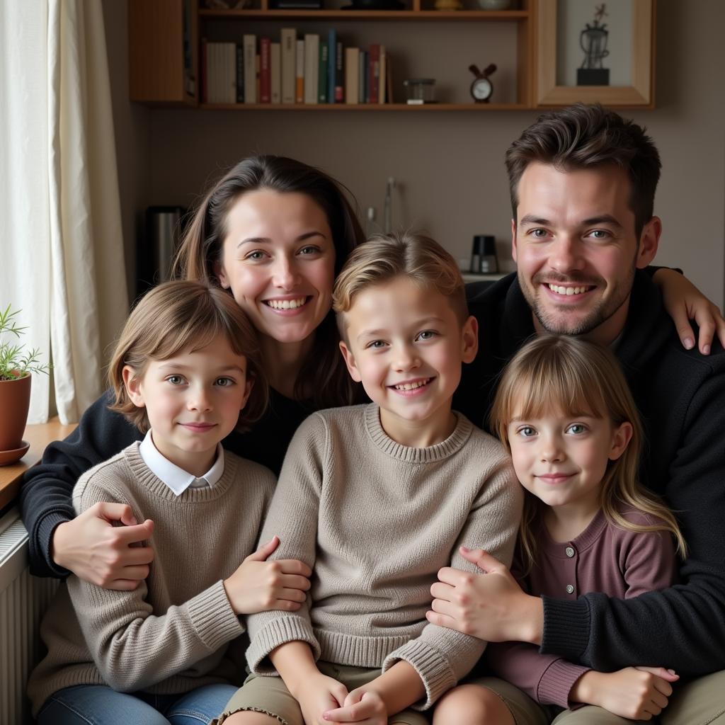 Erling Haaland Childhood Photo with Family