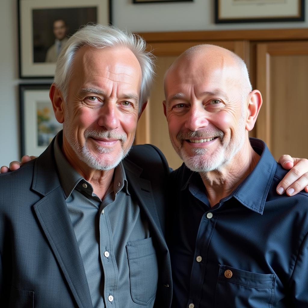 Erling Haaland with his father Alf-Inge Haaland