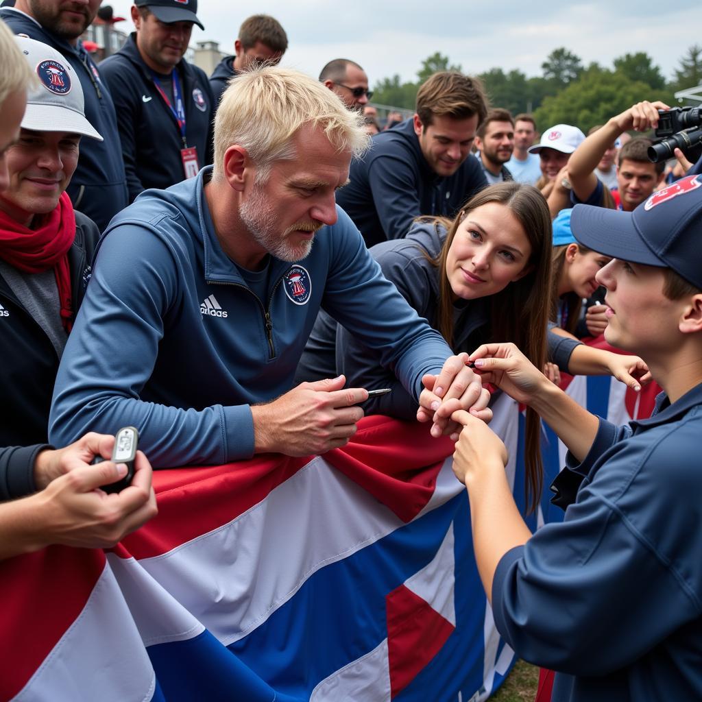 Haaland Interacting with Fans