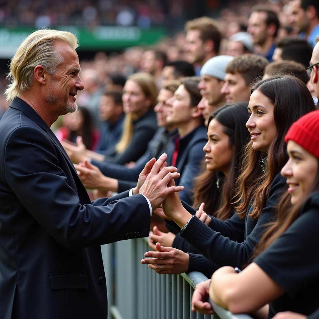 Erling Haaland Interacting with Fans