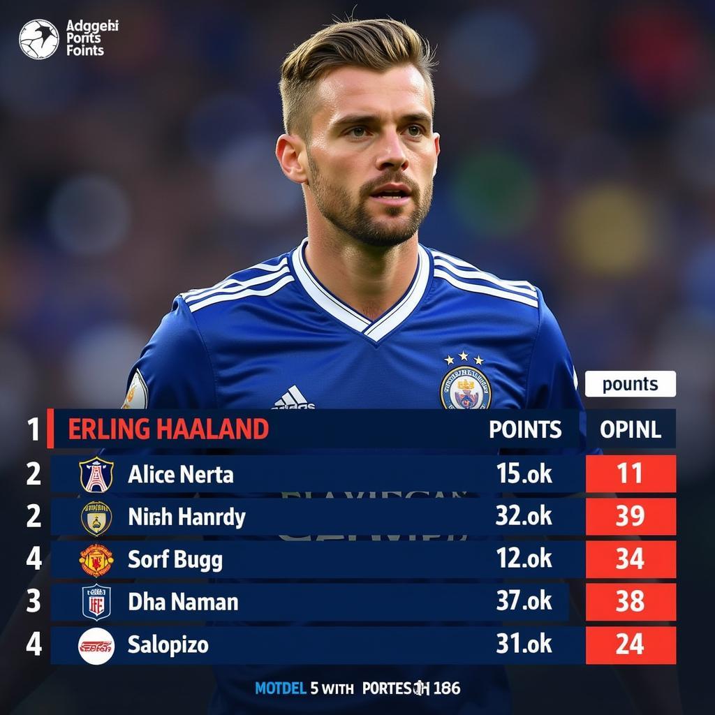 Erling Haaland Leading the Fantasy Football Points Leaderboard