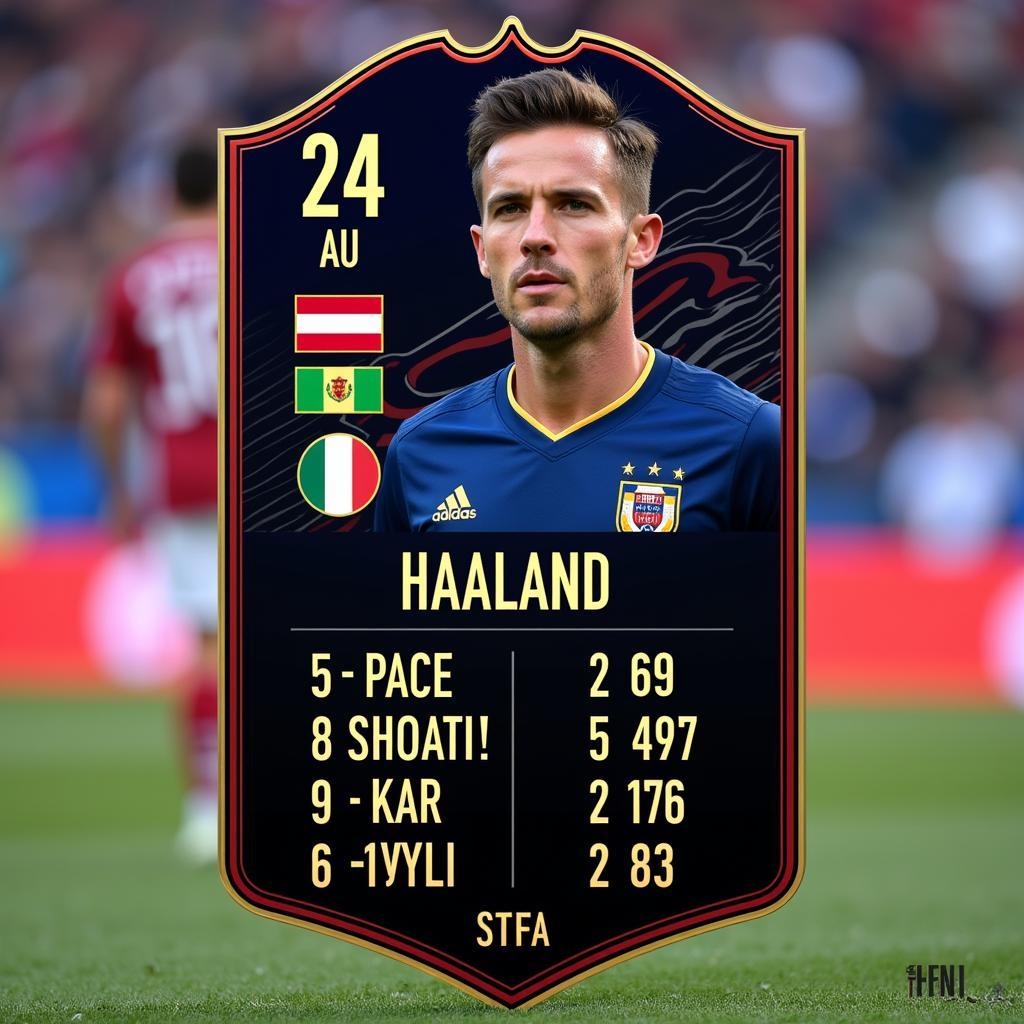 Haaland FC 24 Card Stats Overview