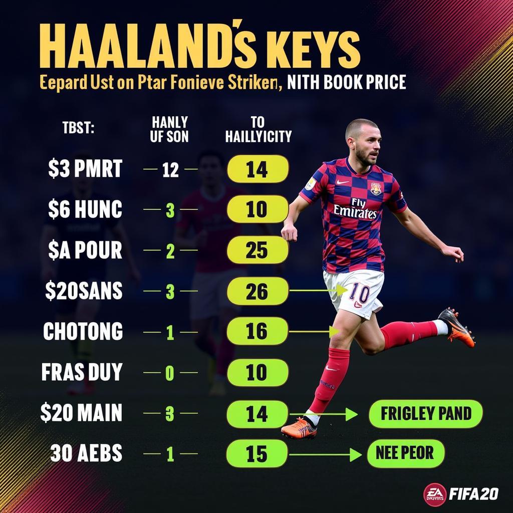 Haaland's impressive in-game stats in FIFA 20