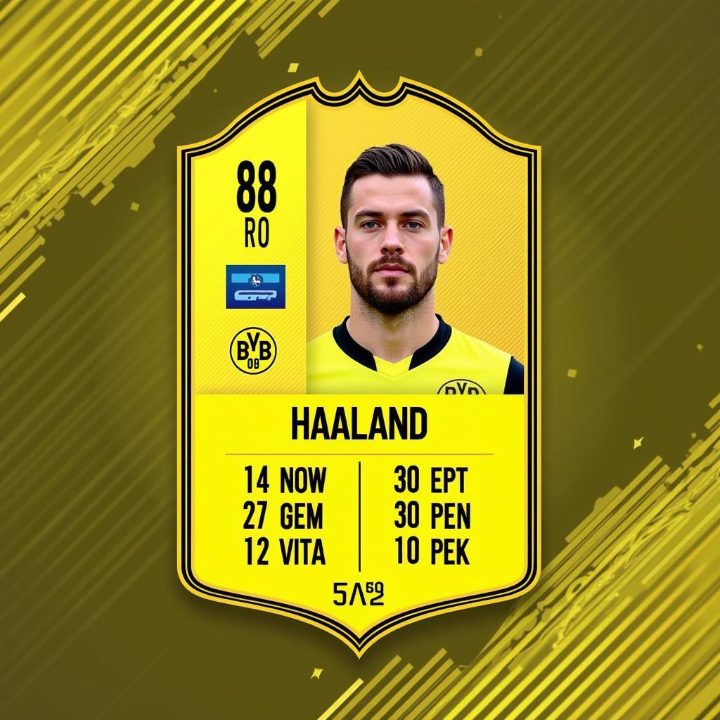 Haaland FIFA 21 86 Player Card