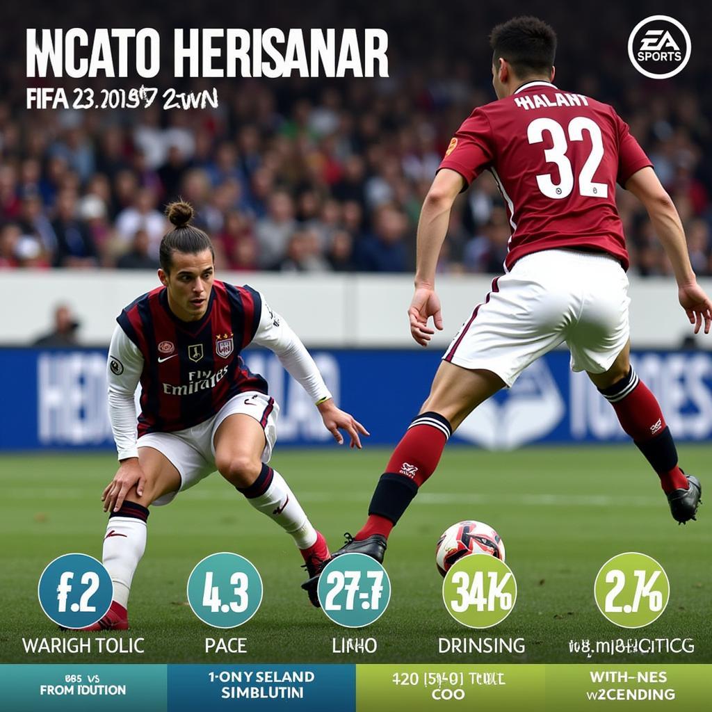 Haaland's impressive in-game stats in FIFA 23