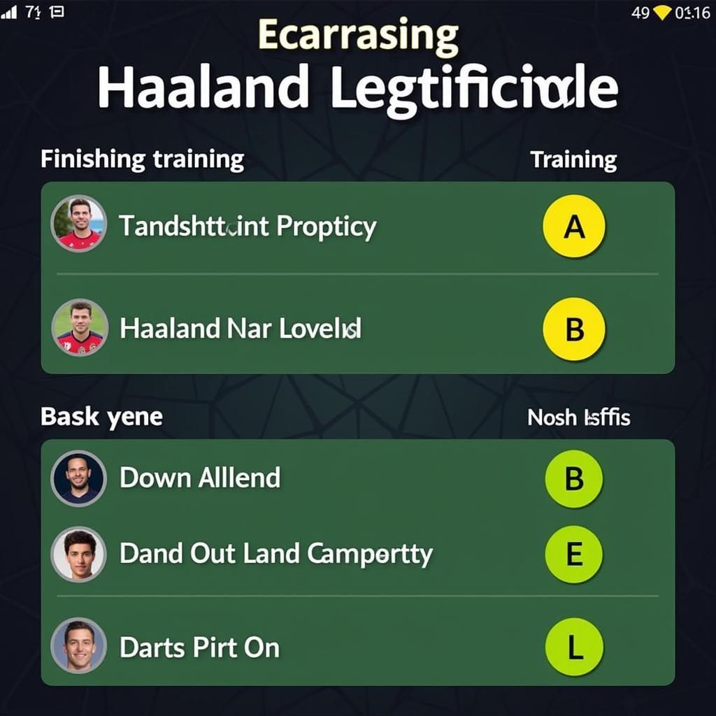 Haaland FM18 Training Schedule