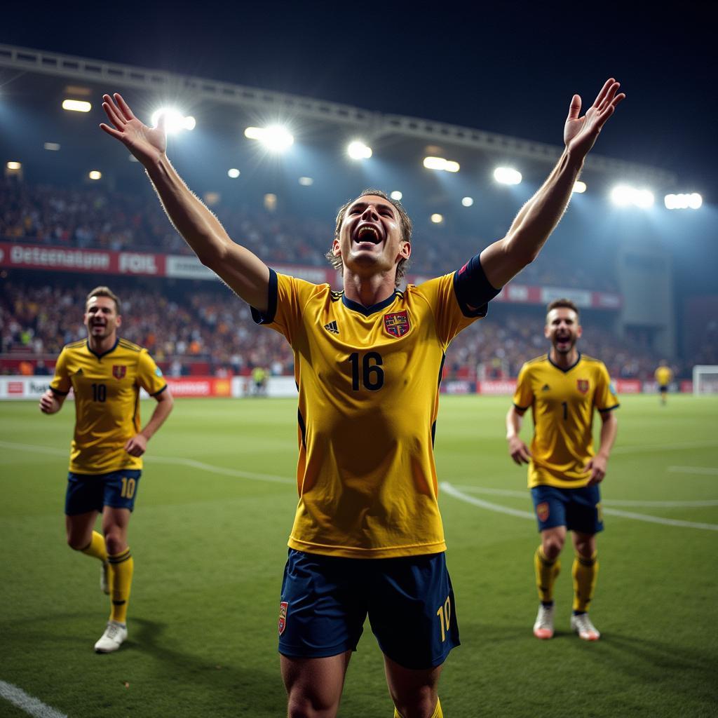 Erling Haaland Goal Celebration Dynamic Image