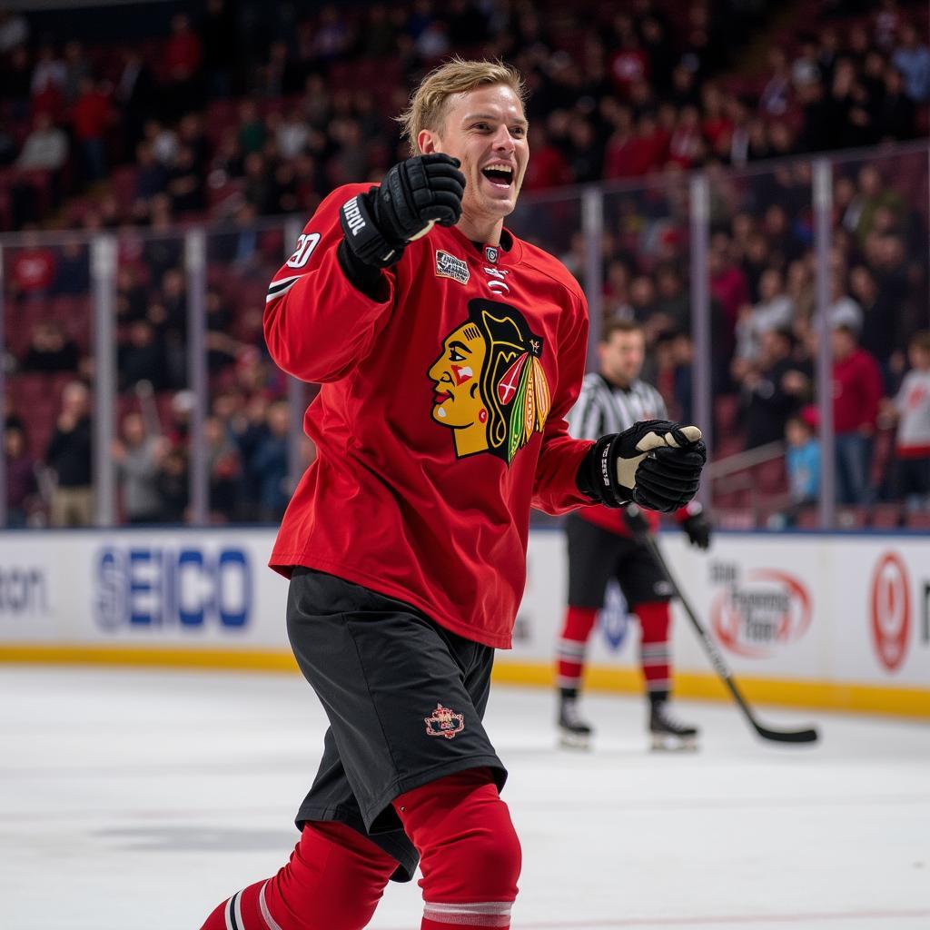 Erling Haaland celebrating a goal