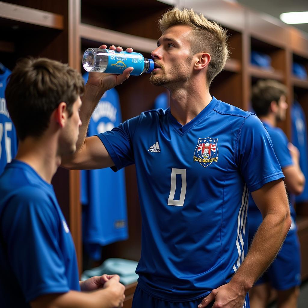 Erling Haaland's matchday hydration routine