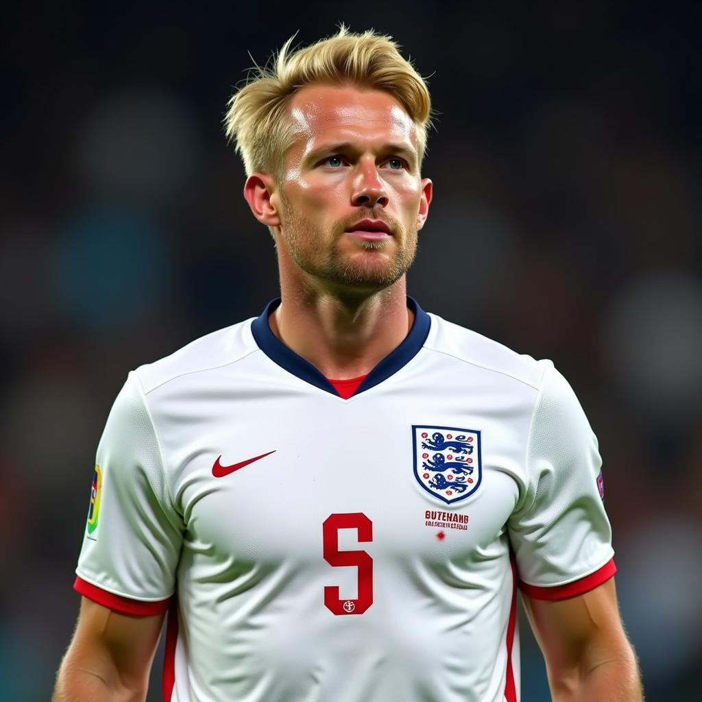 Haaland in a Hypothetical England Kit