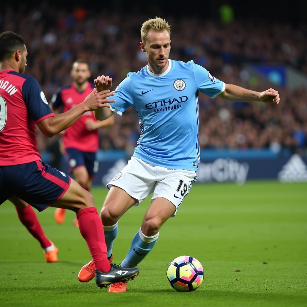 Haaland in action for Manchester City