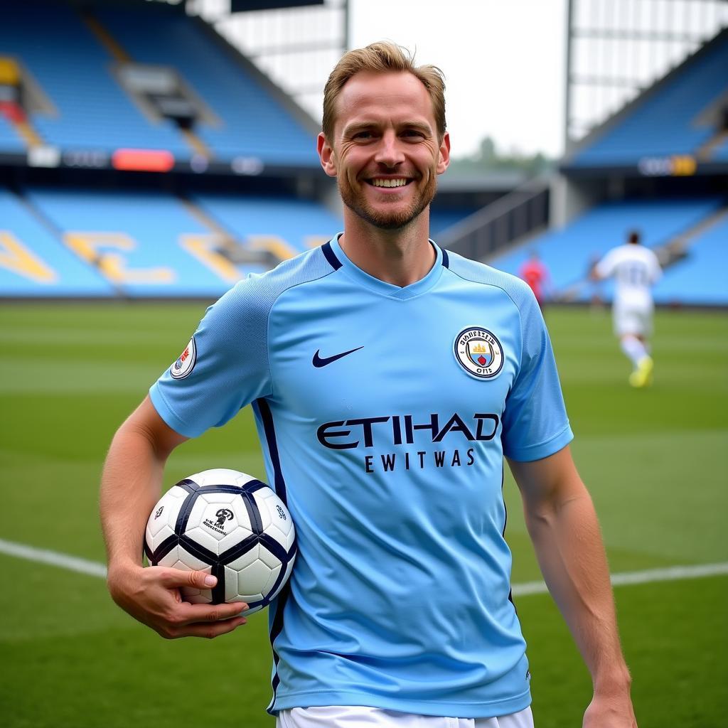 Haaland in Manchester City Jersey