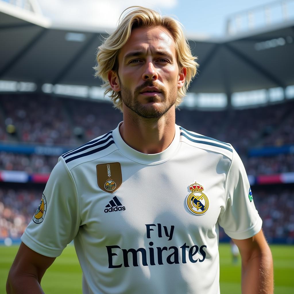 Concept Image of Haaland in a Real Madrid Kit