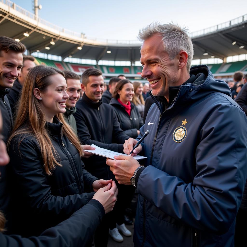 Haaland Greets Inter Milan Fans