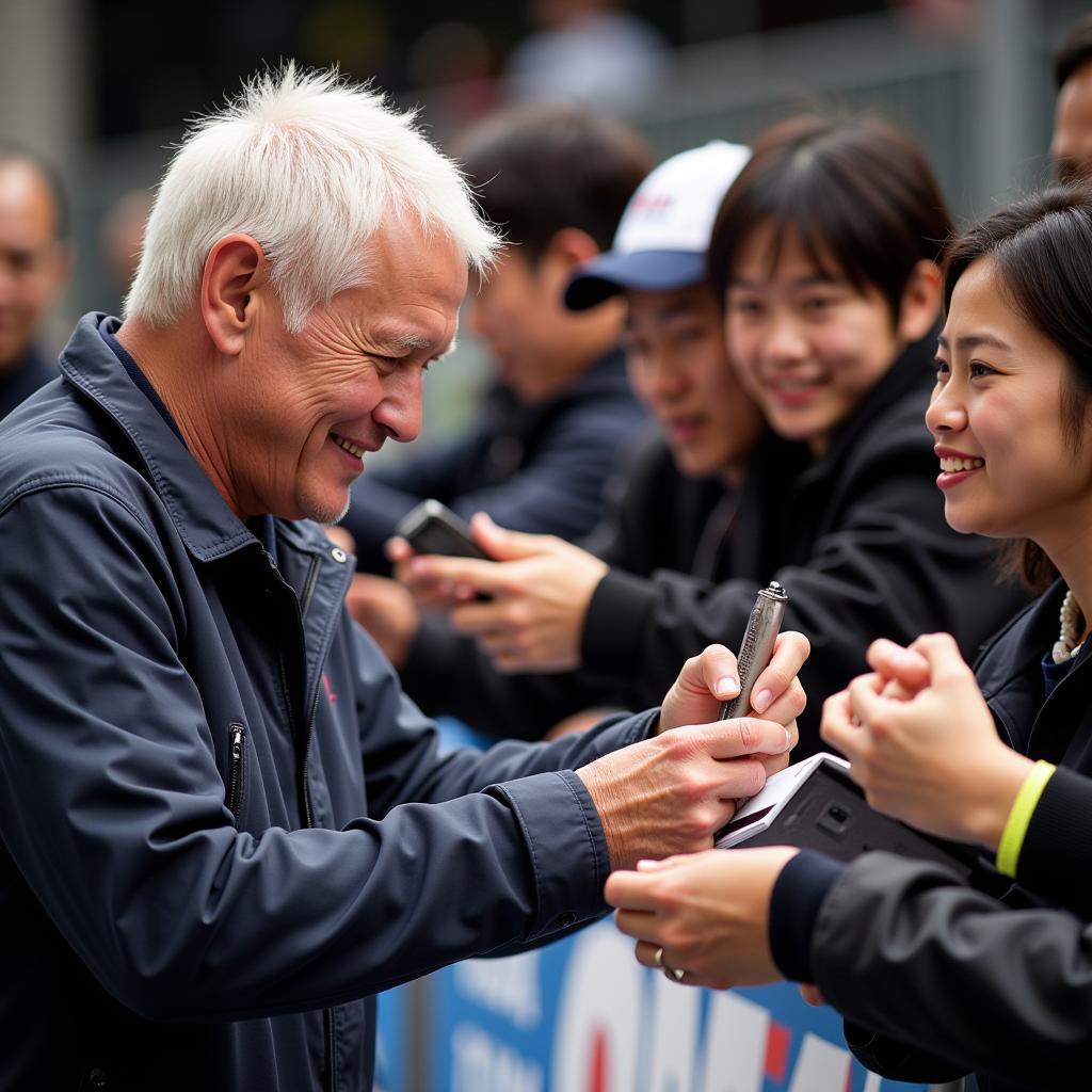 Haaland Interacting with Japanese Fans