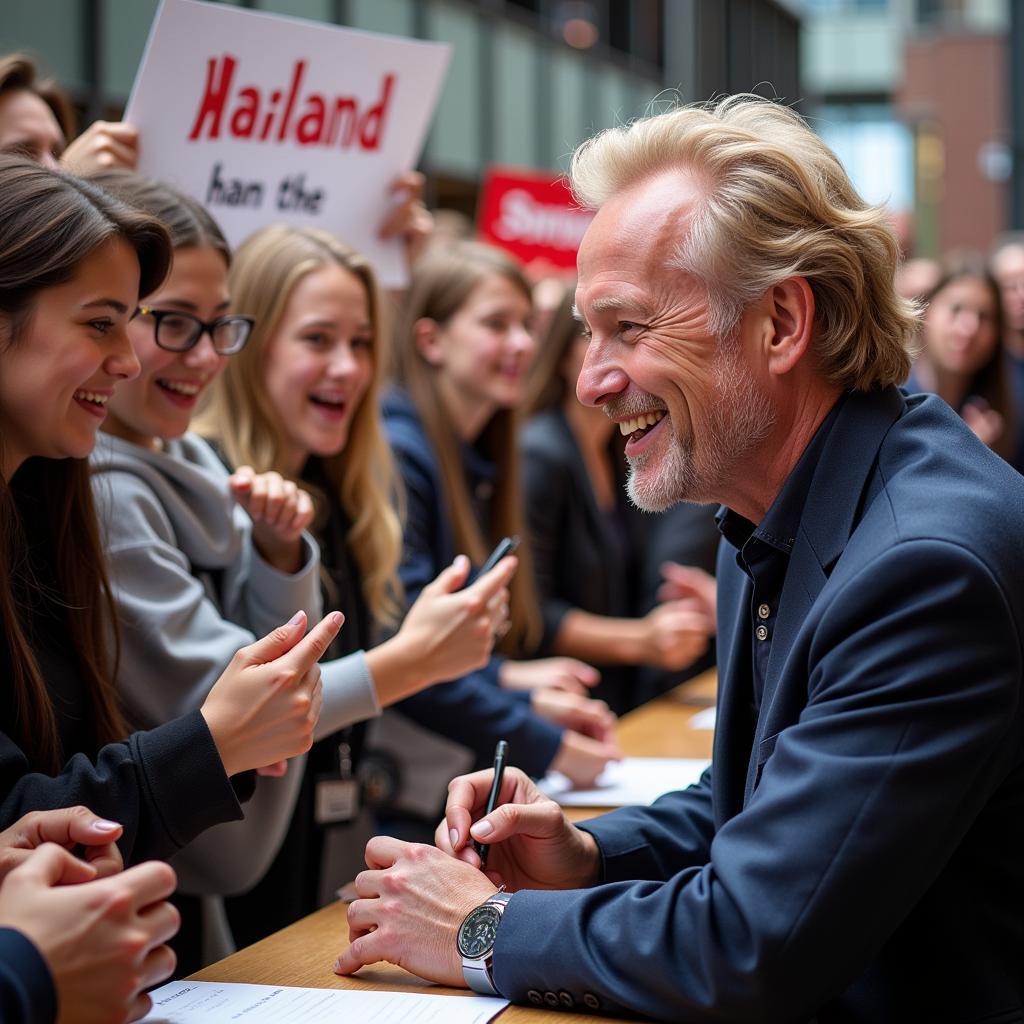 Erling Haaland Interacting with Fans