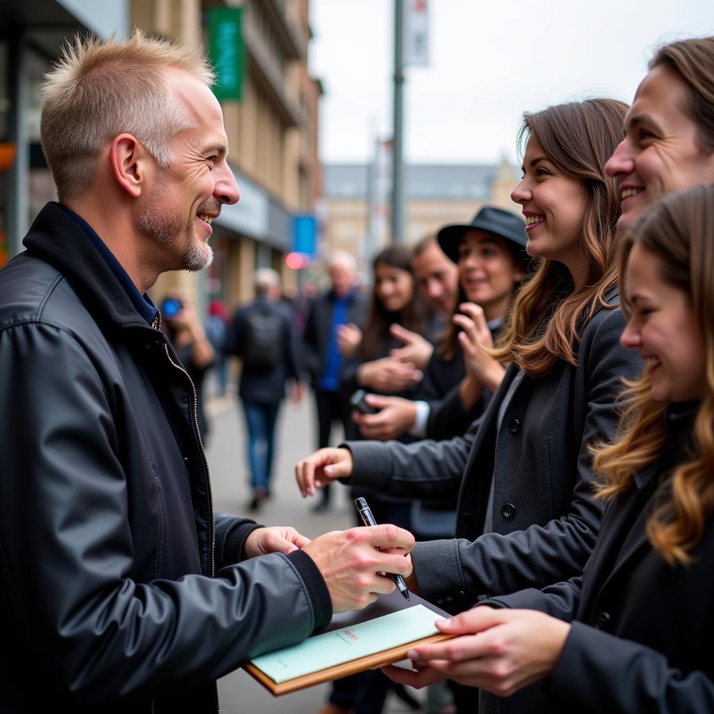 Haaland Interacting with Fans