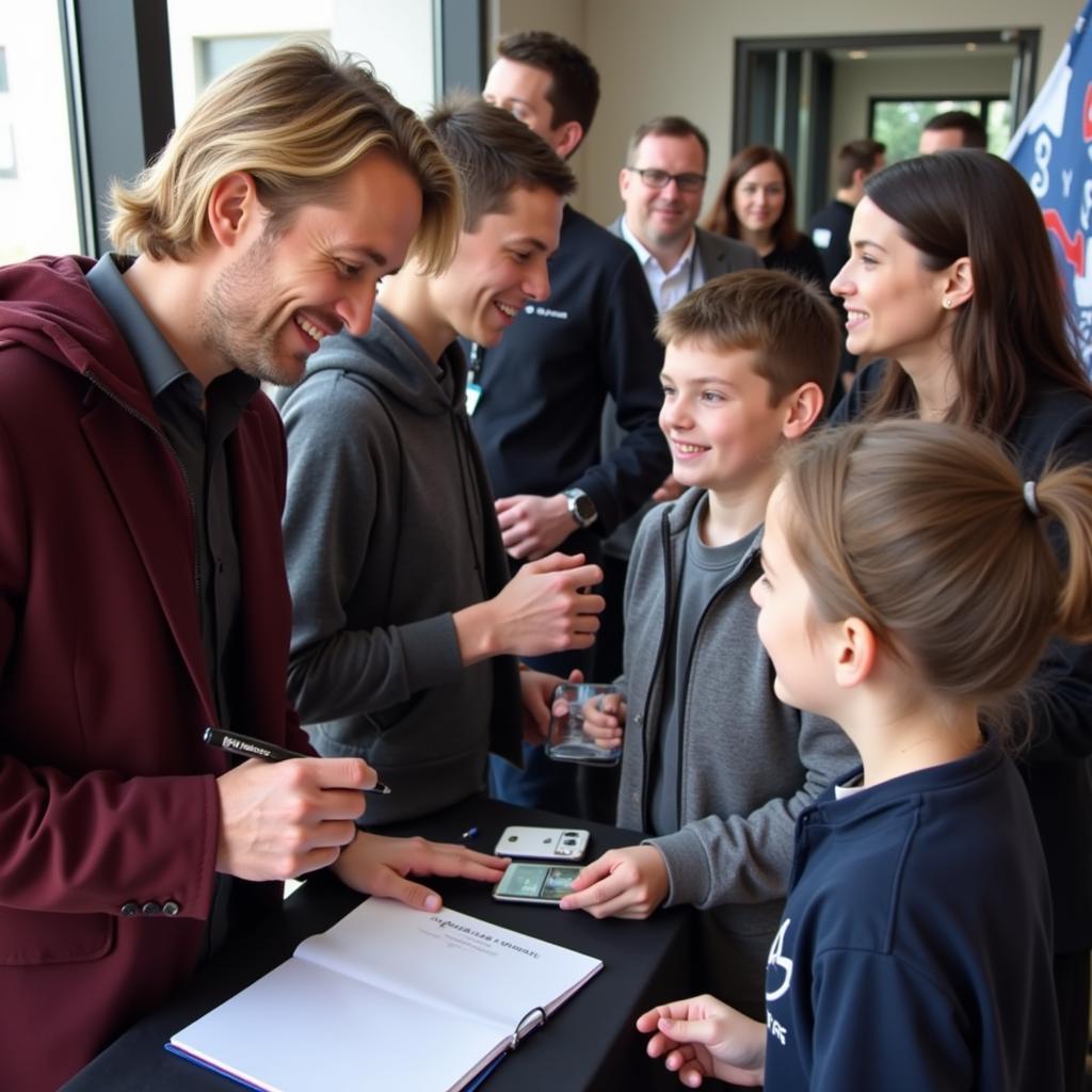 Erling Haaland Interacting with Young Fans