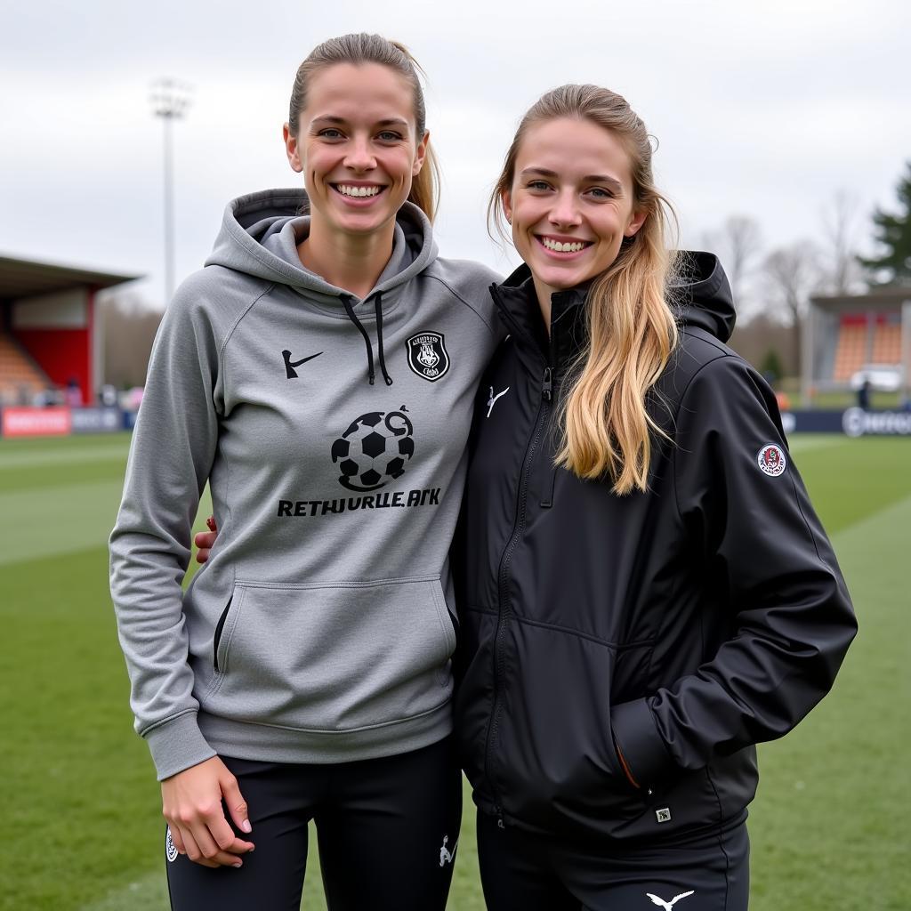 Haaland and Isabel Johansen at Bryne FK