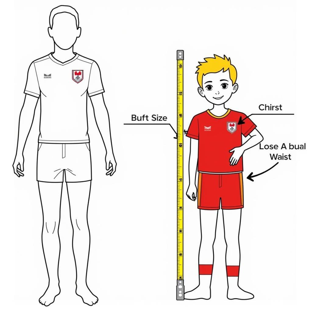 Haaland Kids Kit Sizing Guide