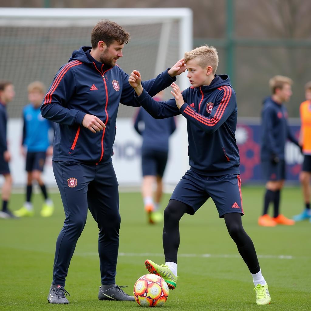 Haaland's early training in Kiel