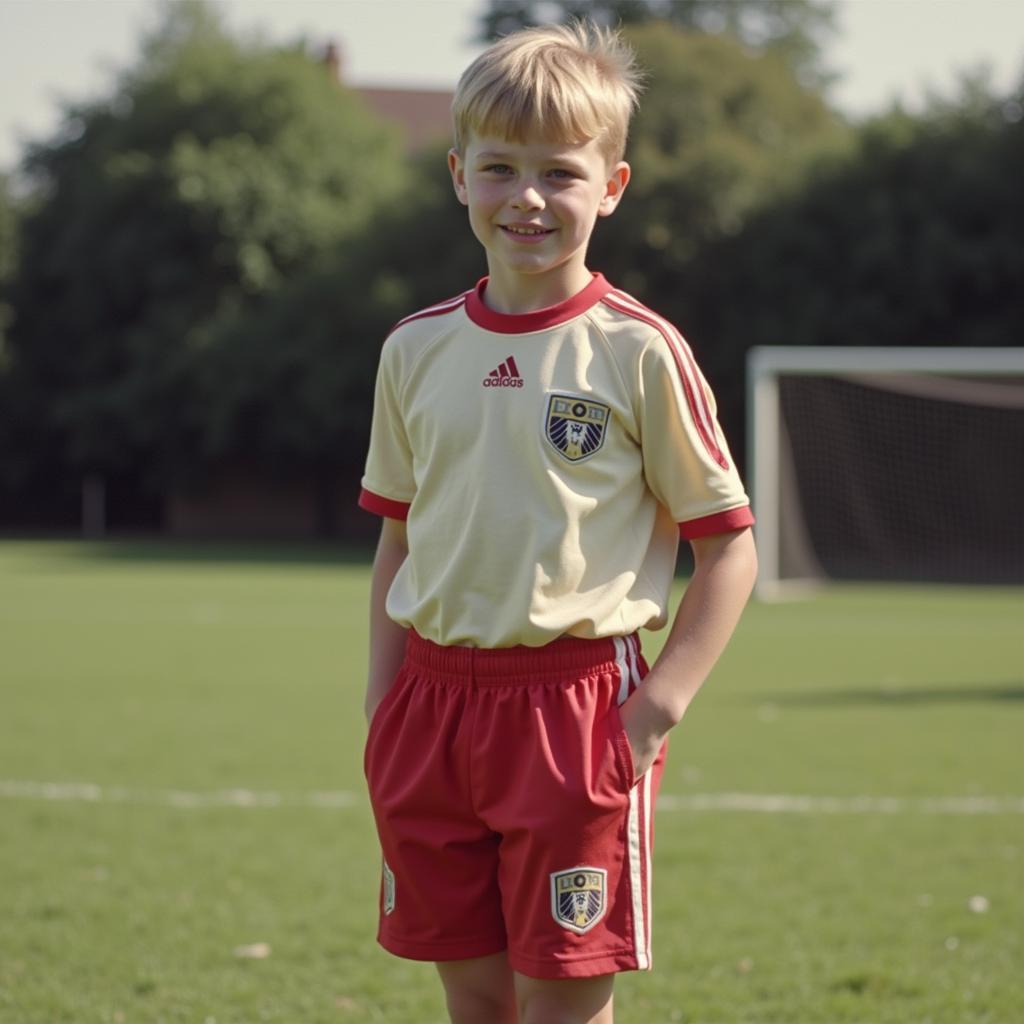 Erling Haaland in Leeds United Youth Shorts