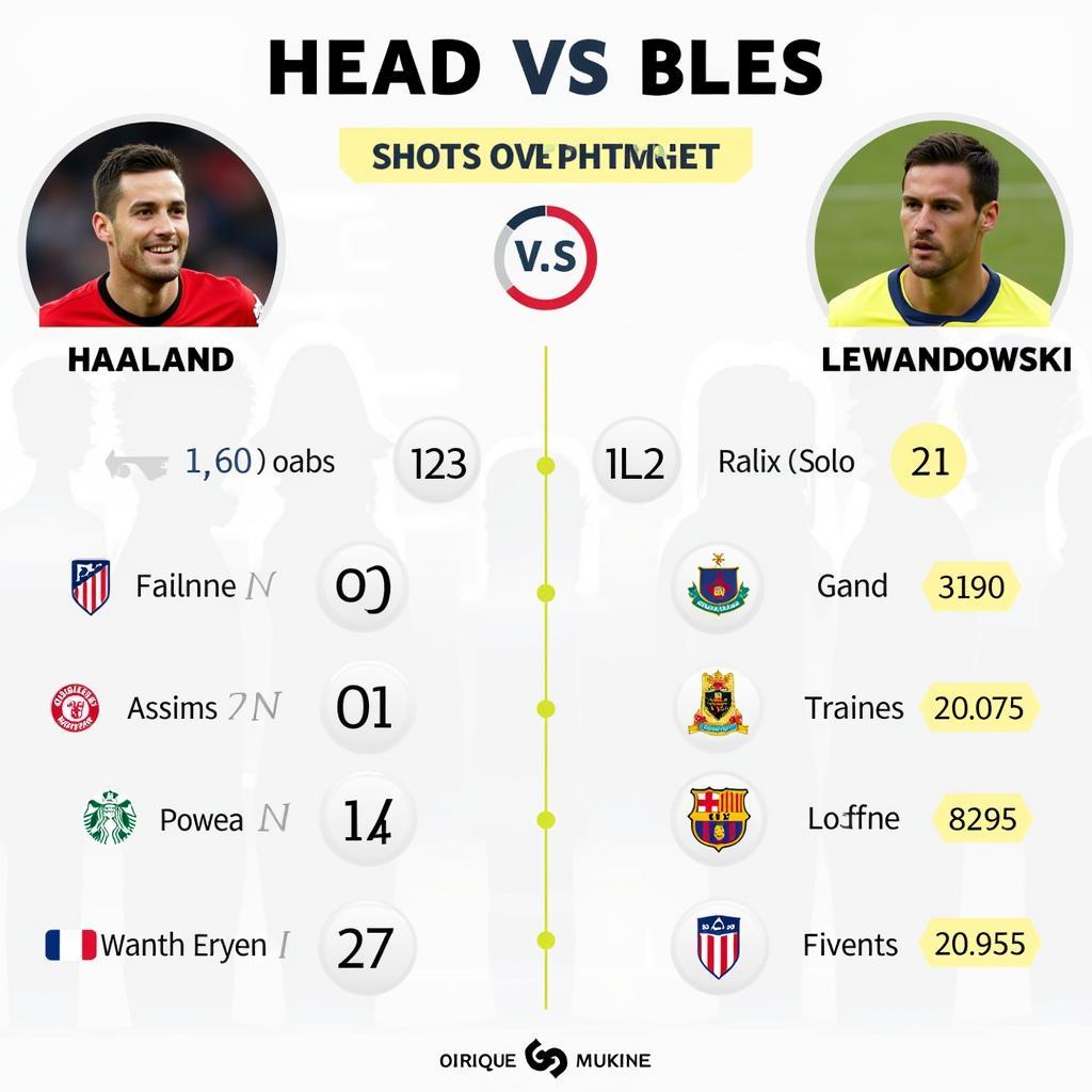 Haaland and Lewandowski Head-to-Head