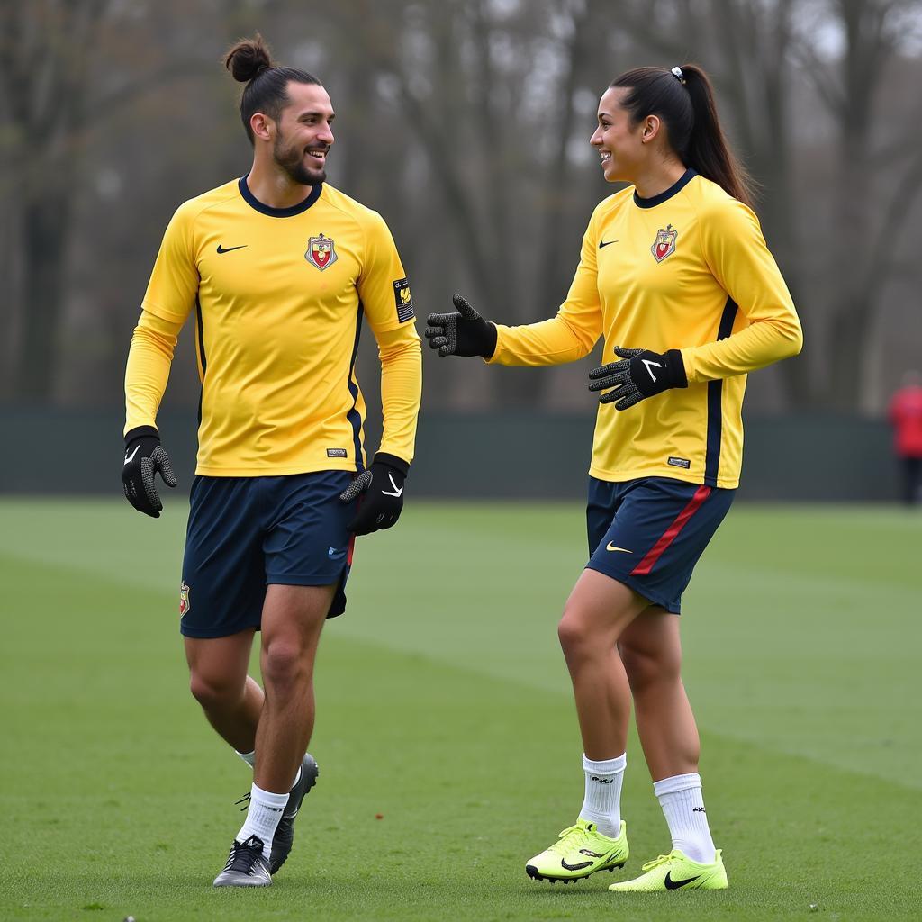 Haaland and Lo Celso in Training: Building Chemistry