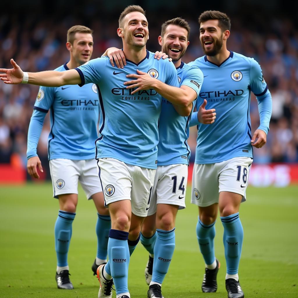 Haaland Man City Celebration