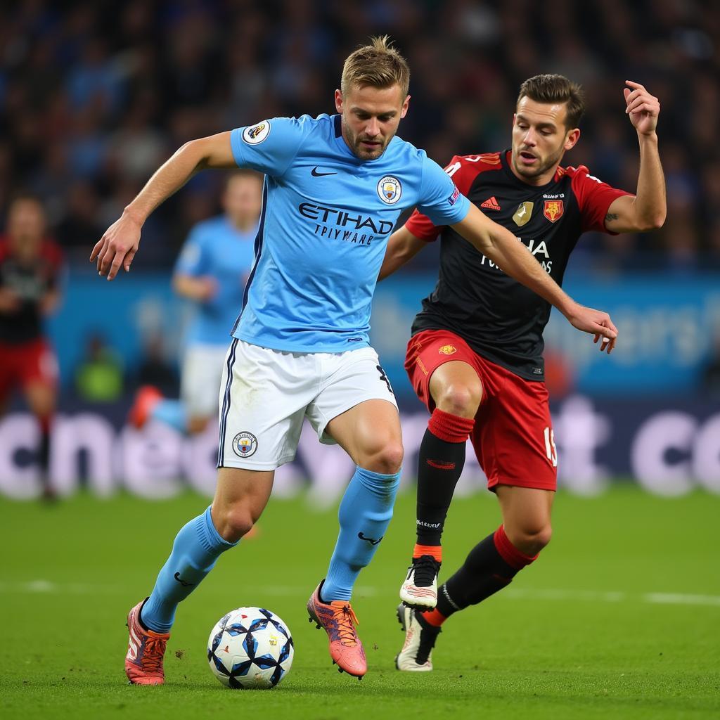 Haaland Playing for Man City in a Champions League Qualifier