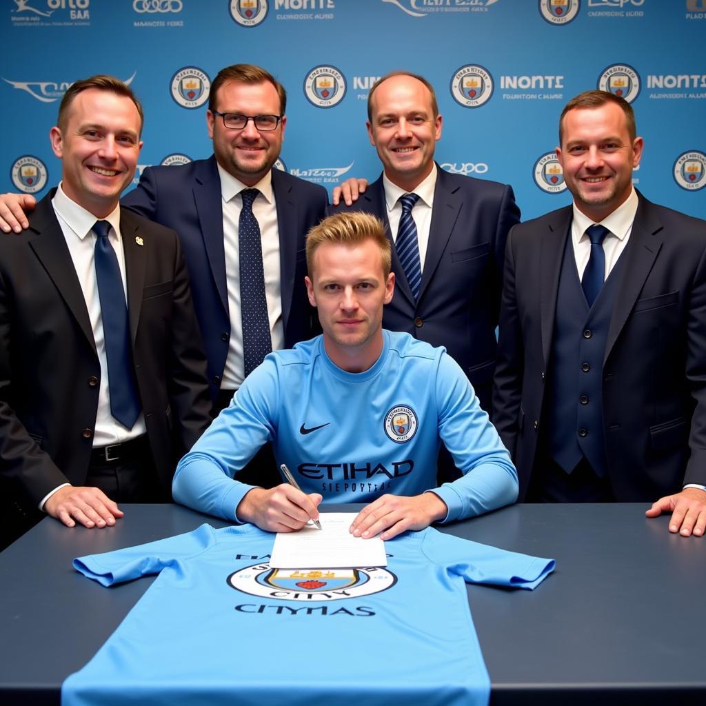 Erling Haaland Signing Man City Contract