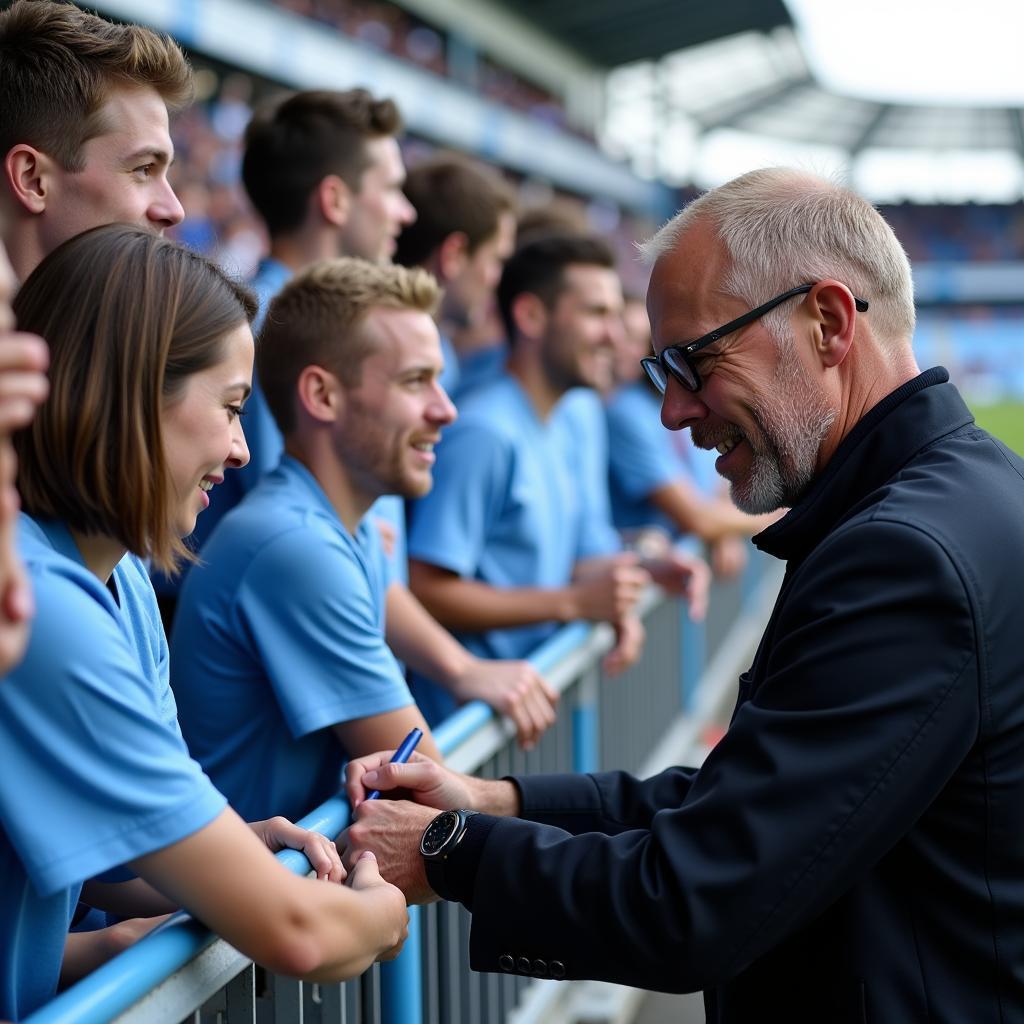 Erling Haaland Interacting with Man City Fans