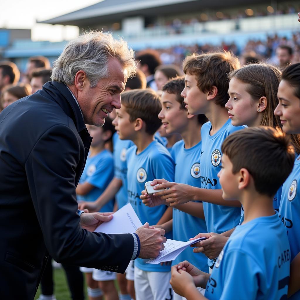 Erling Haaland Interacting with Manchester City Fans