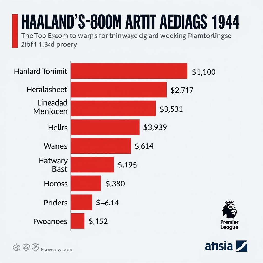 Haaland's Salary Compared to Other Premier League Players